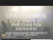 Tablet Screenshot of churchdrummer.com